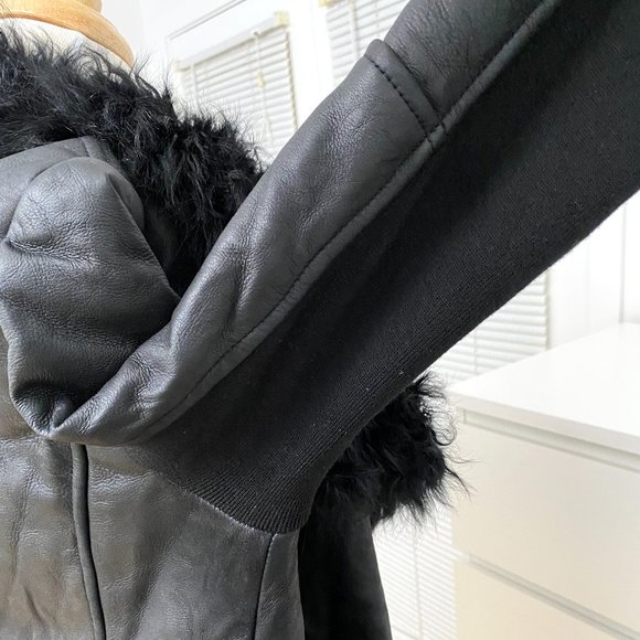 Mo & Co Women's Winter Sheep Skin Leather Jacket/Coat - Picture 7 of 16